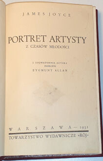 JOYCE- PORTRET ARTYSTY, wyd.1 z 1931 - 4