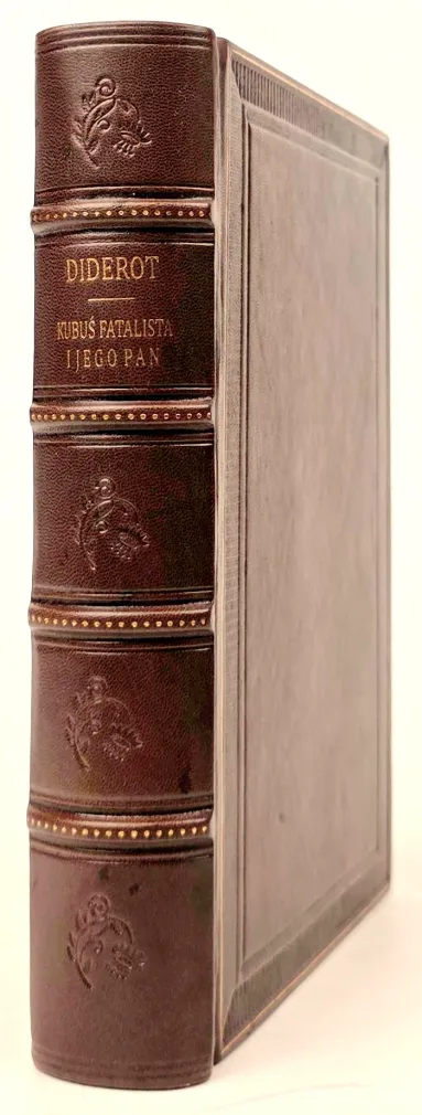 DIDEROT- KUBUŚ FATALISTA I JEGO PAN. Pierwsze polskie wydanie, 1915