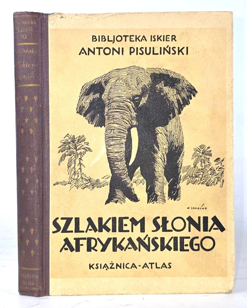 PISULIŃSKI - SZLAKIEM SŁONIA AFRYKAŃSKIEGO Wrażenia z podróży i polowań w Afryce Środkowej wyd. 1927r. ILUSTRACJE myślistwo