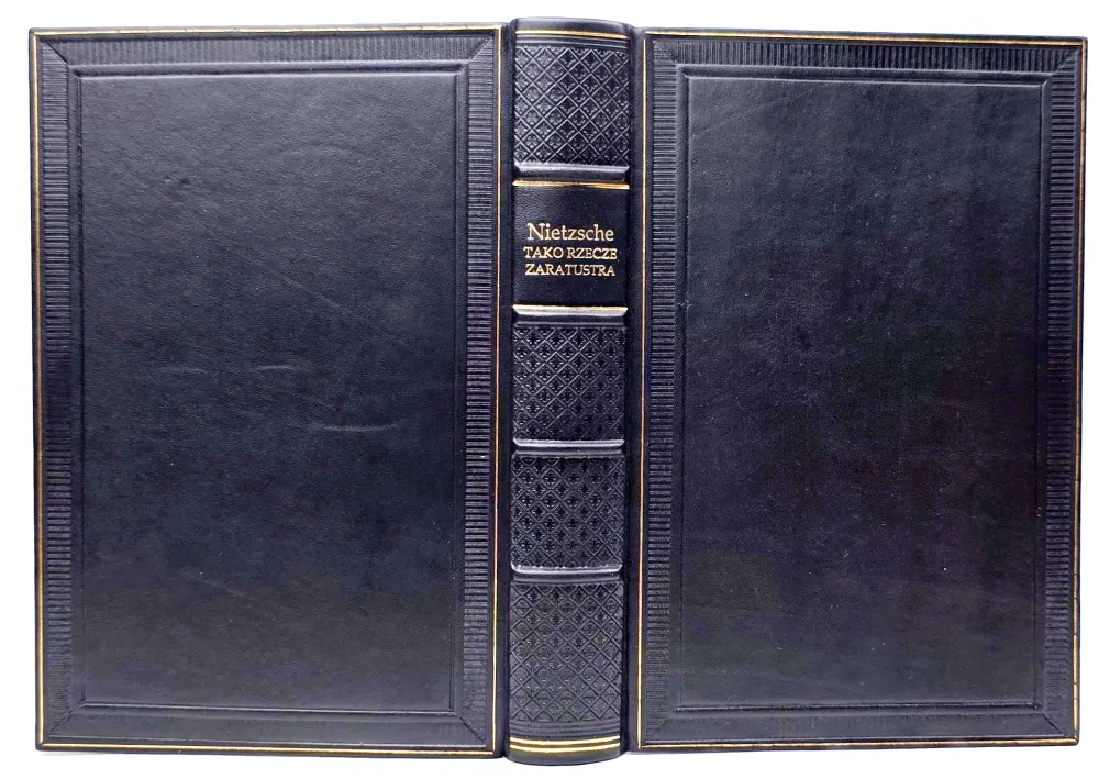 NIETZSCHE- TAKO RZECZE ZARATUSTRA 1908 oprawa luksusowa skóra