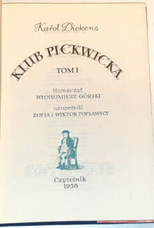 DICKENS - KLUB PICKWICKA tom 1-2 [komplet] - 3