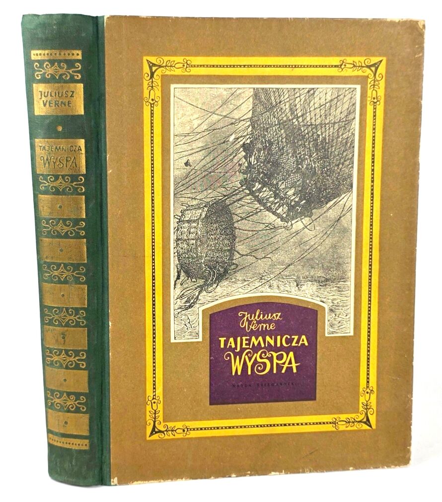 VERNE - TAJEMNICZA WYSPA wyd. 1955r. ładny egzemplarz