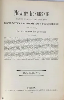 NOWINY LEKARSKIE. R. XVI. Poznań 1904 - 2