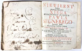 SEGNERI - NIEWIERNY ŻADNEY NIEMAIĄCY WYMÓWKI. Lwów 1759 - 4