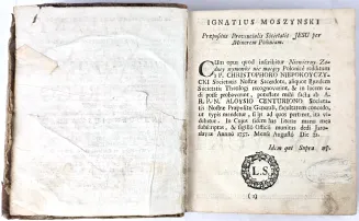 SEGNERI - NIEWIERNY ŻADNEY NIEMAIĄCY WYMÓWKI. Lwów 1759 - 5
