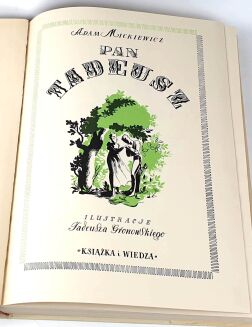 MICKIEWICZ- PAN TADEUSZ ilustracje GRONOWSKI obwoluta - 5