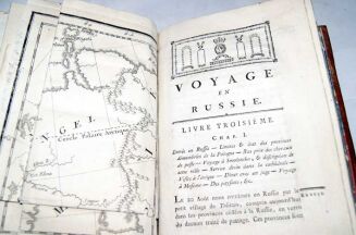 COXE- VOYAGE EN POLOGNE, RUSSIE, SUEDE, DANNEMARC, etc. t. I-IV [komplet] wyd. 1786 - plany, mapy, portrety, ilustracje - 12