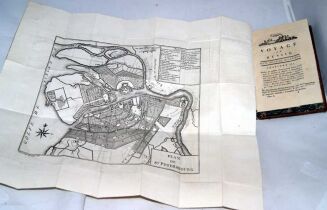 COXE- VOYAGE EN POLOGNE, RUSSIE, SUEDE, DANNEMARC, etc. t. I-IV [komplet] wyd. 1786 - plany, mapy, portrety, ilustracje - 16