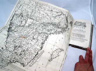 COXE- VOYAGE EN POLOGNE, RUSSIE, SUEDE, DANNEMARC, etc. t. I-IV [komplet] wyd. 1786 - plany, mapy, portrety, ilustracje - 21