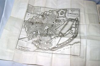 COXE- VOYAGE EN POLOGNE, RUSSIE, SUEDE, DANNEMARC, etc. t. I-IV [komplet] wyd. 1786 - plany, mapy, portrety, ilustracje - 28