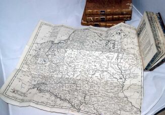COXE- VOYAGE EN POLOGNE, RUSSIE, SUEDE, DANNEMARC, etc. t. I-IV [komplet] wyd. 1786 - plany, mapy, portrety, ilustracje - 7