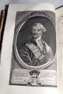 COXE- VOYAGE EN POLOGNE, RUSSIE, SUEDE, DANNEMARC, etc. t. I-IV [komplet] wyd. 1786 - plany, mapy, portrety, ilustracje - 9