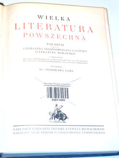 WIELKA LITERATURA POWSZECHNA Tom I-IVI [w 7 wol.] komplet OPRAWA ilustracje - 3