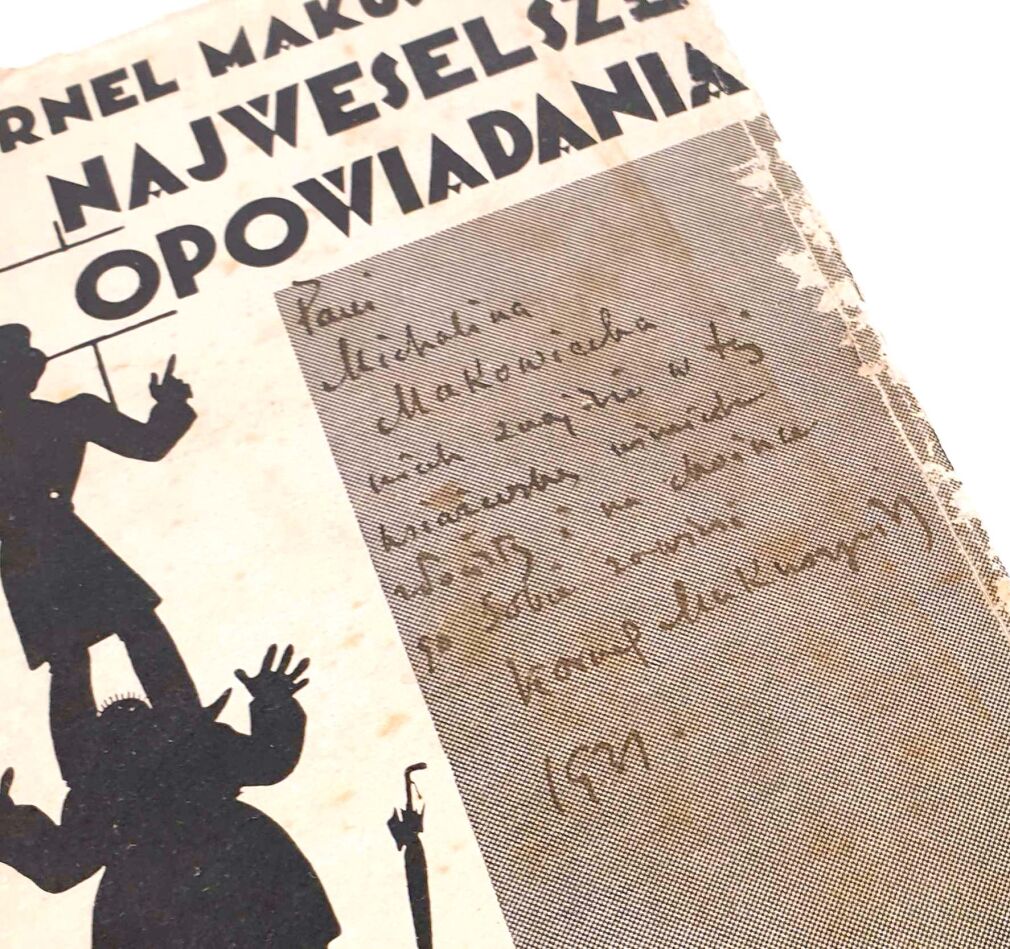 MAKUSZYŃSKI - NAJWESELSZE OPOWIADANIA ilustr. Walentynowicza 1930 dedykacja Autora
