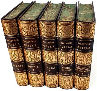 GAŁCZYŃSKI- POEZJE T.1-5 [komplet] skóra - 3