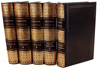 GAŁCZYŃSKI- POEZJE T.1-5 [komplet] skóra - 2