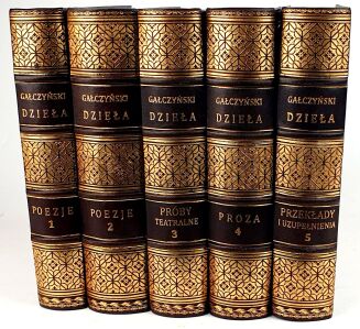 GAŁCZYŃSKI- POEZJE T.1-5 [komplet] skóra - 9