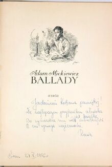 MICKIEWICZ - BALLADY wyd. 1955r. ilustracje SZANCER - 3