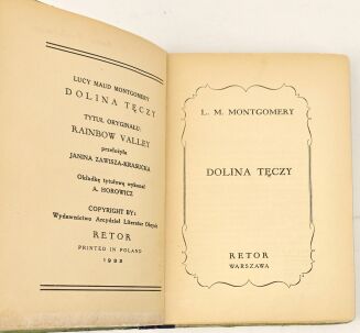 MONTGOMERY - DOLINA TECZY / RAINBOW VALLEY first edition 1931 - 4