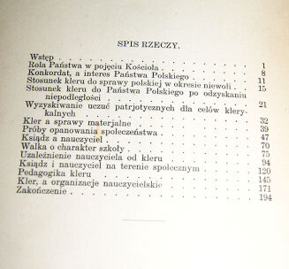 BARYCKA- STOSUNEK KLERU DO PAŃSTWA I OŚWIATY. FAKTY I DOKUMENTY wyd. 1934 - 3