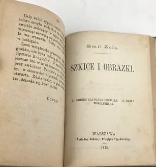 ZOLA Émile - RODZINA ROUGON-MACQUART. WZNIESIENIE SIĘ ROUGONÓW. SZKICE I OBRAZKI. Pierwsze polskie wydanie, 1875-9 - 3
