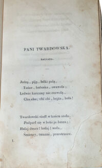 MICKIEWICZ - POEZJE t.1-2 [[w 1 wol.] Paryż 1838 - 9
