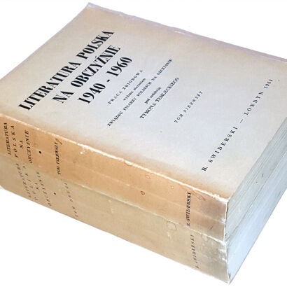TERLECKI - LITERATURA POLSKA NA OBCZYŹNIE 1940-1960. T. 1-2 [komplet w 2 wol.] Londyn 1964-1965