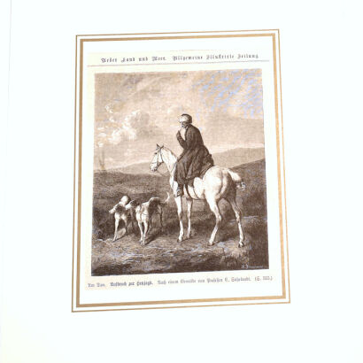 MYŚLISTWO, POLOWANIE drzeworyt