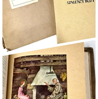 KOSSAK- SZALEŃCY BOŻY wyd. 1937r. Z barwnymi Ilustracjami Leli Pawlikowskiej