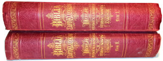 BIBLIA ZŁOTA KLASYKÓW t.1-2 wyd. 1898 OPRAWA - 2