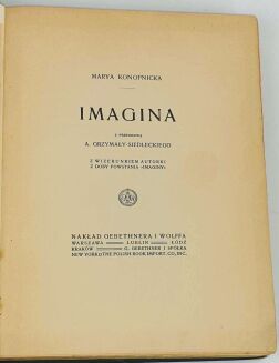 KONOPNICKA- IMAGINA 1913 wyd.1 okładka Karola Wójcika - 5