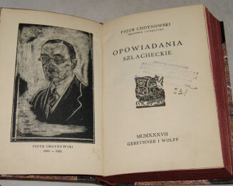CHOYNOWSKI- OPOWIADANIA SZLACHECKIE drzeworyty Mrożewski - 3