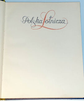 POLSKA LOTNICZA wyd. 1937r. OPRAWA - 2