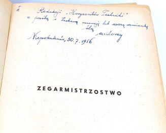 PODWAPIŃSKI- ZEGARMISTRZOSTWO 6 ZEGARY ZEGARKI MECHANICZNE. Dedykacja Autorów! - 2