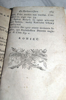 O ŚWIĄTOBLIWOŚCI Y OBOWIĄZKACH KAPŁANÓW XIĄG TROIE Ks.trzecia Wilno 1782 - 7