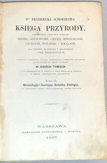SCHOEDLER- KSIĘGA PRZYRODY t.2 wyd. 1867 - 3