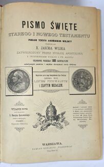 WUJEK - PISMO ŚWIĘTE STAREGO I NOWEGO TESTAMENTU wg. przekładu J. WUJKA  1000 ilustracji Tom I-III [komplet] PIĘKNA OPRAWA - 8