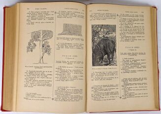 WUJEK - PISMO ŚWIĘTE STAREGO I NOWEGO TESTAMENTU wg. przekładu J. WUJKA  1000 ilustracji Tom I-III [komplet] PIĘKNA OPRAWA - 12