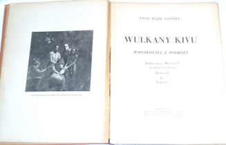 SAPIEHA- WULKANY KIVU. WSPOMNIENIA Z PODRÓŻY wyd. 1934r. - 2