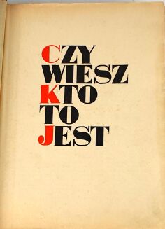 CZY WIESZ KTO TO JEST? wyd. 1938r. OPRAWA oryginał - 3