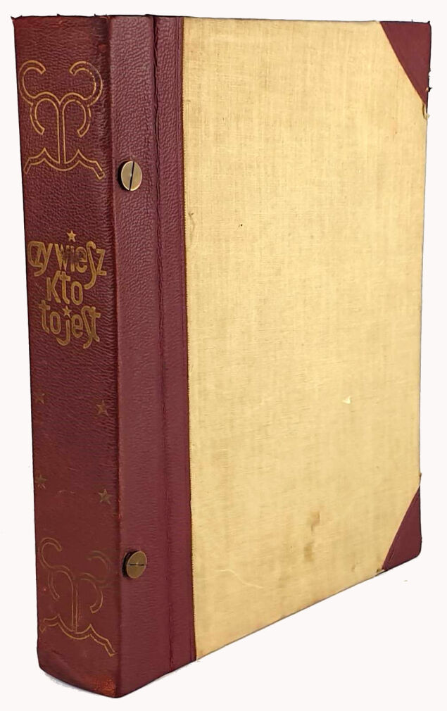 CZY WIESZ KTO TO JEST? wyd. 1938r. OPRAWA oryginał