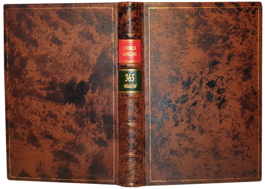 ĆWIERCIAKIEWICZOWA- 365 OBIADÓW wyd.1878
