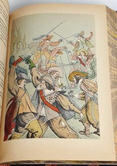 DUMAS - Trylogia TRZEJ MUSZKIETEROWIE wyd. 1957-9 ilustracje, kolekcja w półskórzanej oprawie - 8