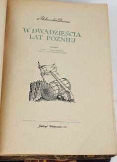 DUMAS - Trylogia TRZEJ MUSZKIETEROWIE wyd. 1957-9 ilustracje, kolekcja w półskórzanej oprawie - 10