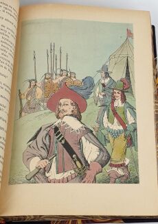 DUMAS - Trylogia TRZEJ MUSZKIETEROWIE wyd. 1957-9 ilustracje, kolekcja w półskórzanej oprawie - 12