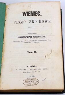 WIENIEC, PISMO ZBIOROWE t.1-3. Pierwodruk Norwida - 5