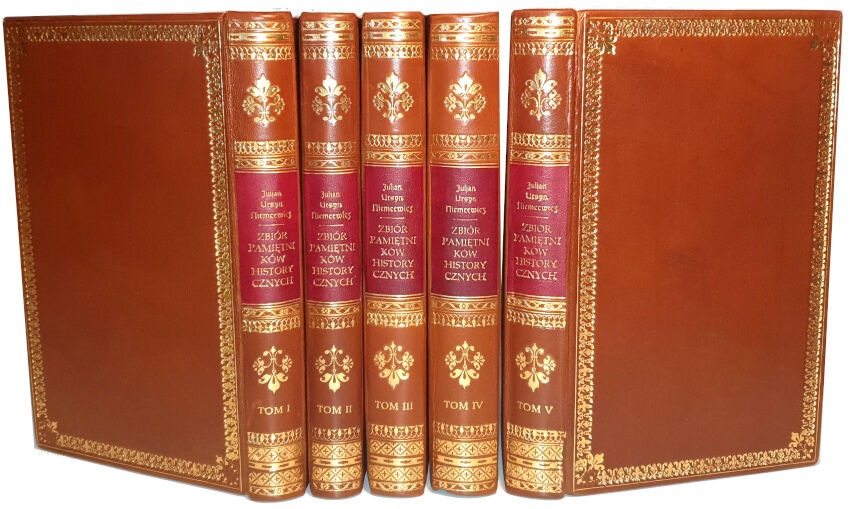 NIEMCEWICZ - ZBIÓR PAMIĘTNIKÓW HISTORYCZNYCH O DAWNEJ POLSZCZE t. 1-5 [komplet w 5 wol.]