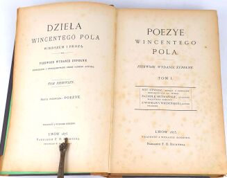 POL - DZIEŁA WINCENTEGO POLA tom I-X [komplet w 10wol.], pierwsze wydanie zbiorowe przejrzane i uporządkowane przez samego autora - 2