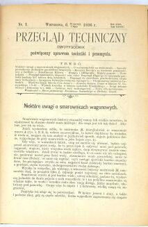 PRZEGLĄD TECHNICZNY. PISMO MIESIĘCZNE POŚWIĘCONE SPRAWOM TECHNIKI I PRZEMYSŁU 1896 - 3