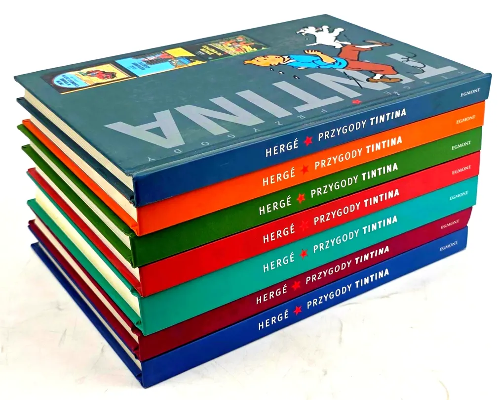 HERGE - PRZYGODY TINTINA. TOMY 1–7. PIERWSZE WYDANIA ZBIORCZE INTEGRAL